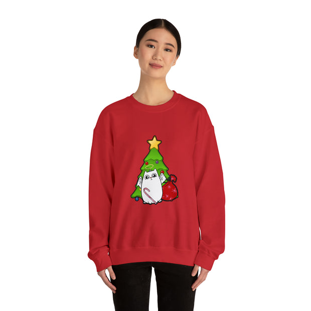 Christmas cat Unisex Heavy Blend™ Crewneck Sweatshirt