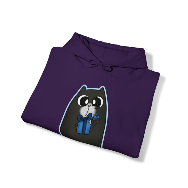 Christmas cat Unisex Heavy Blend™ Hooded Sweatshirt