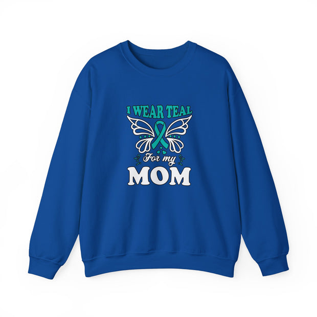 Teal for Mom Unisex Heavy Blend™ Crewneck Sweatshirt