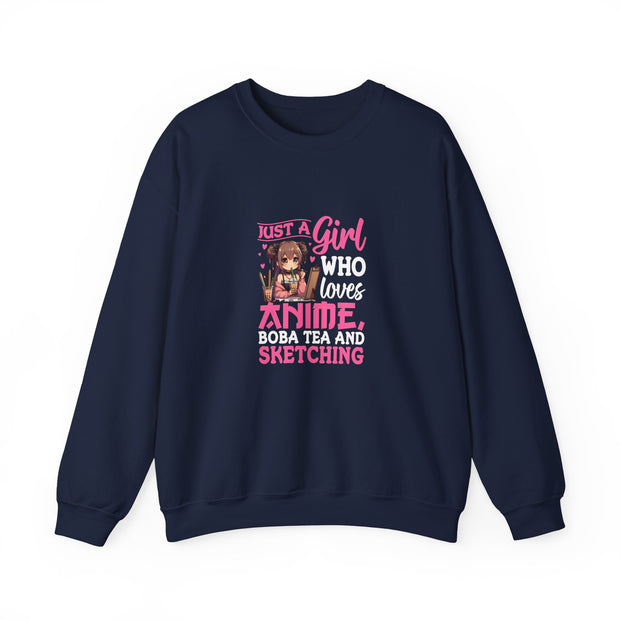 Just a Girl Unisex Heavy Blend™ Crewneck Sweatshirt