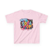 Kids Soda Pop Tee, Fun T-Shirt, Cute Apparel for Kids, Gift for Birthdays, Playdate Outfit, Colorful Kidswear