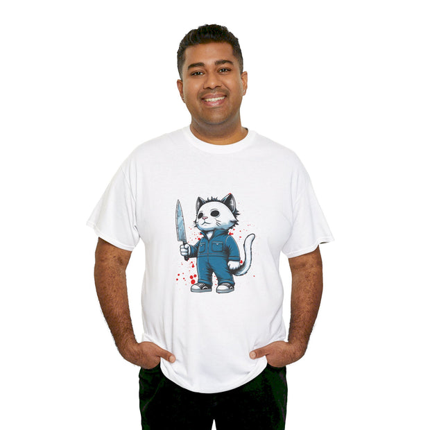 Horror Movie Cats Unisex Heavy Cotton Tee
