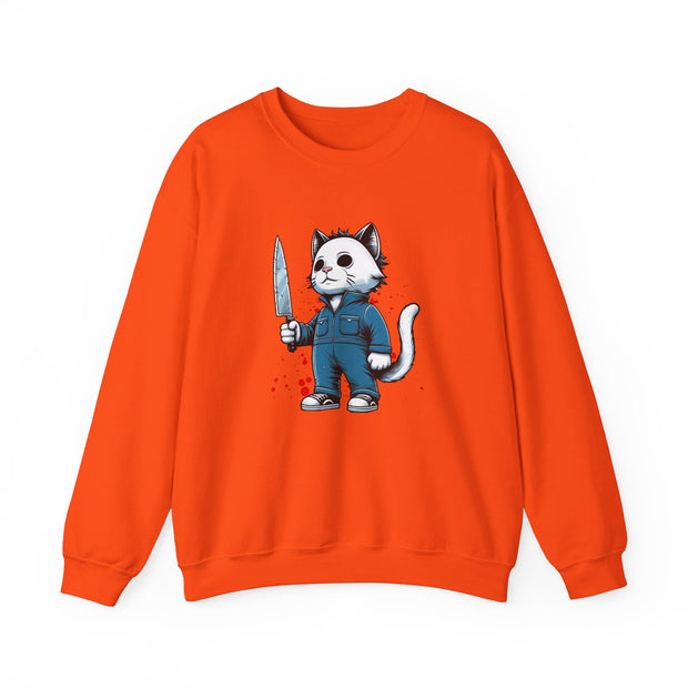 Horror Movie Cats Unisex Heavy Blend™ Crewneck Sweatshirt