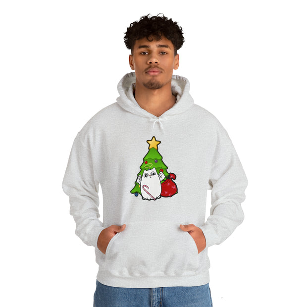 Christmas cat Unisex Heavy Blend™ Hooded Sweatshirt