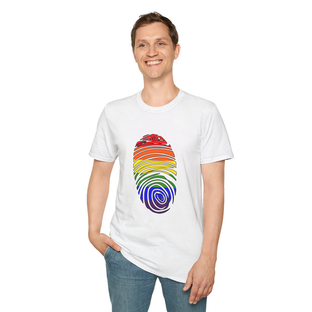 Pride Fingerprint Unisex Softstyle T-Shirt