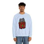 Christmas cat Unisex Heavy Blend™ Crewneck Sweatshirt