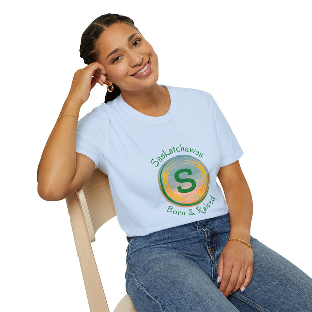 Saskatchewan Born & Raised Unisex Softstyle T-Shirt