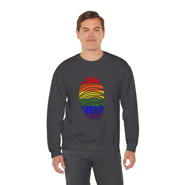 Pride Fingerprint Unisex Heavy Blend™ Crewneck Sweatshirt