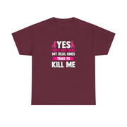 Breast Cancer Unisex Heavy Cotton Tee
