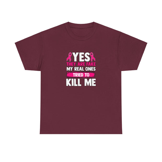 Breast Cancer Unisex Heavy Cotton Tee