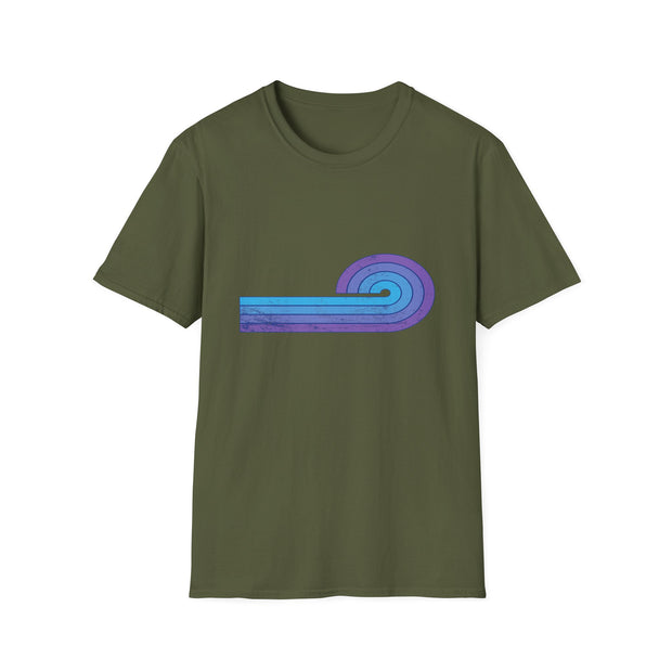 Semicircle Stripes Unisex Softstyle T-Shirt