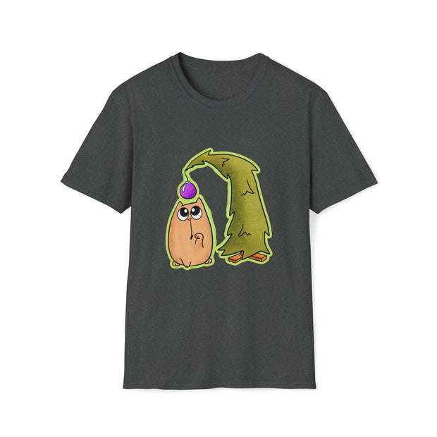 Christmas cat Unisex Softstyle T-Shirt