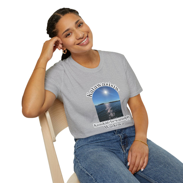 Cree Saskatchewan Skies Unisex Softstyle T-Shirt