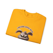 I Pretend that Coffee Helps Unisex Heavy Blend™ Crewneck Sweatshirt