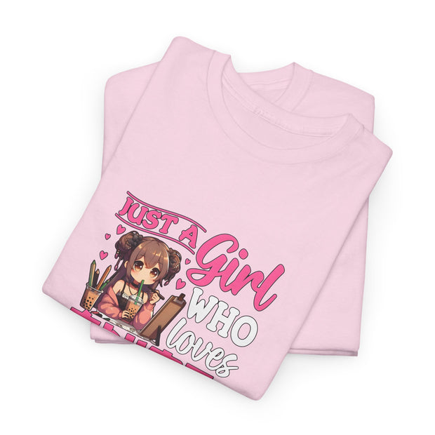 Anime, Boba, Sketching Unisex Heavy Cotton Tee