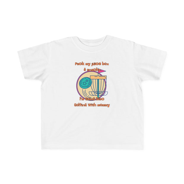 Disc Golf with Mommy Toddler's Fine Jersey Tee