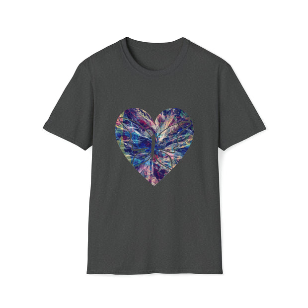 Heart Butterfly Unisex Softstyle T-Shirt