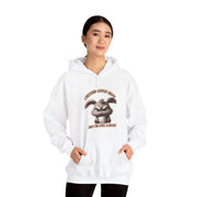 I Pretend that Coffee Helps Unisex Heavy Blend™ Hooded Sweatshirt