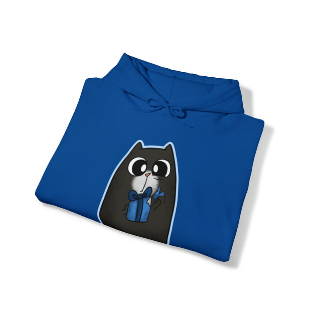 Christmas cat Unisex Heavy Blend™ Hooded Sweatshirt