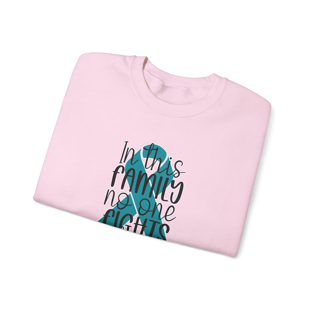 In this Family Support Unisex Heavy Blend™ Crewneck Sweatshirt