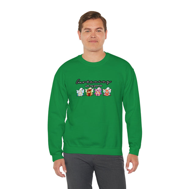 Gardening with my Gnomies Unisex Heavy Blend™ Crewneck Sweatshirt