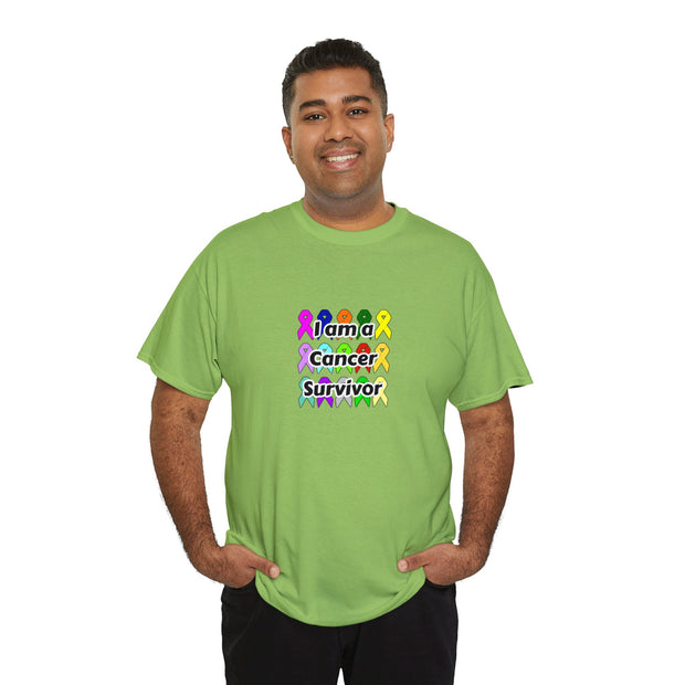 Cancer Survivor Unisex Heavy Cotton Tee
