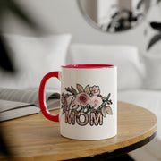 Mom Flowers Accent Mugs, 11oz