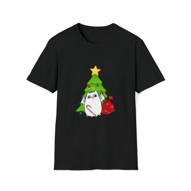 Christmas Cat Unisex Softstyle T-Shirt