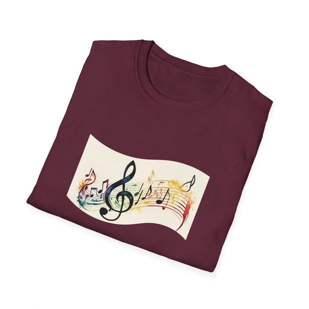Musical Notes Unisex Softstyle T-Shirt