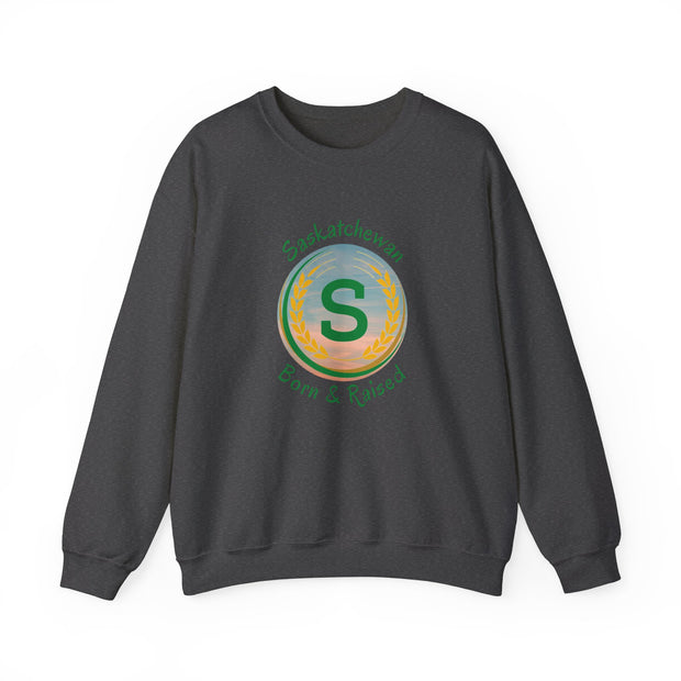 Saskatchewan Born & Raised Unisex Heavy Blend™ Crewneck Sweatshirt