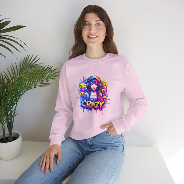 Graffiti Anime Girls Unisex Heavy Blend™ Crewneck Sweatshirt