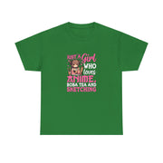 Anime, Boba, Sketching Unisex Heavy Cotton Tee