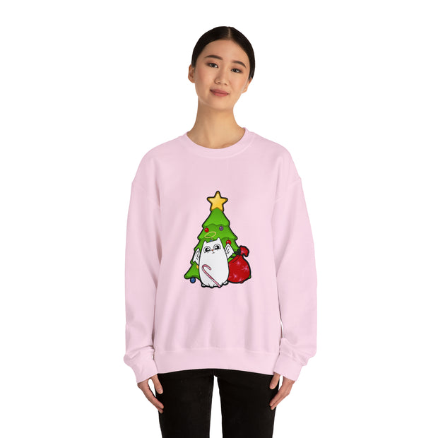 Christmas cat Unisex Heavy Blend™ Crewneck Sweatshirt