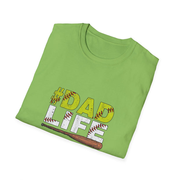 Baseball Dad Life Unisex Softstyle T-Shirt