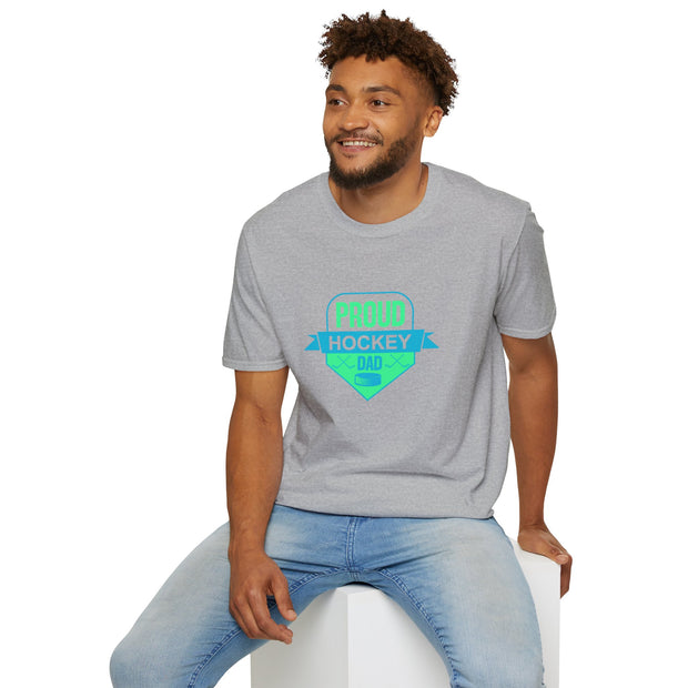Proud Hockey Dad Unisex Softstyle T-Shirt