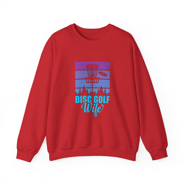Disc Golf Wife Unisex Heavy Blend™ Crewneck Sweatshirt