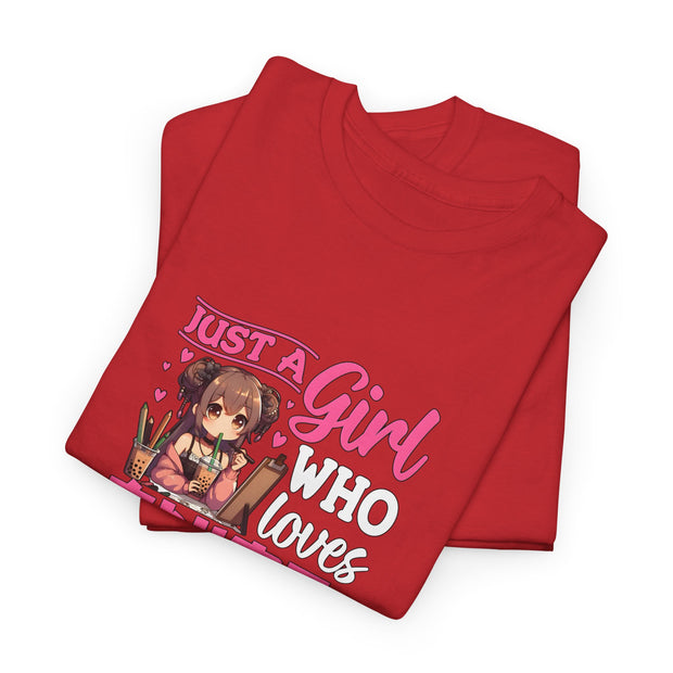 Anime, Boba, Sketching Unisex Heavy Cotton Tee