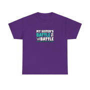 Sister Ovarian Cancer Unisex Heavy Cotton Tee