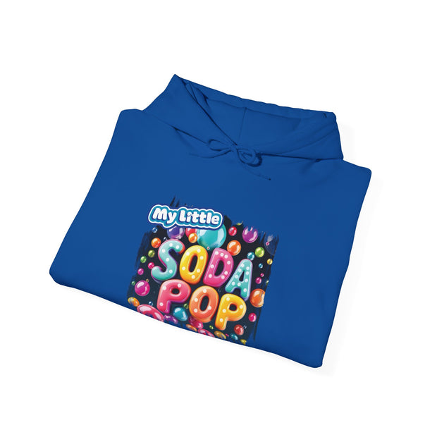 My Little Soda Pop Hooded Sweatshirt, Trendy Unisex Pullover, Fun Gift for Teens, Casual Wear, Comfortable Street Style