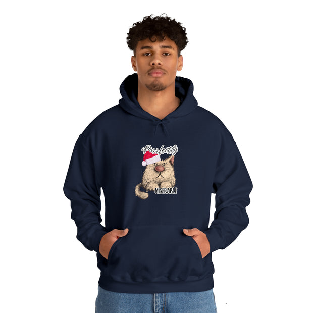 Christmas cat Unisex Heavy Blend™ Hooded Sweatshirt