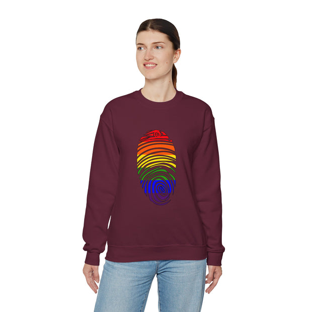 Pride Fingerprint Unisex Heavy Blend™ Crewneck Sweatshirt