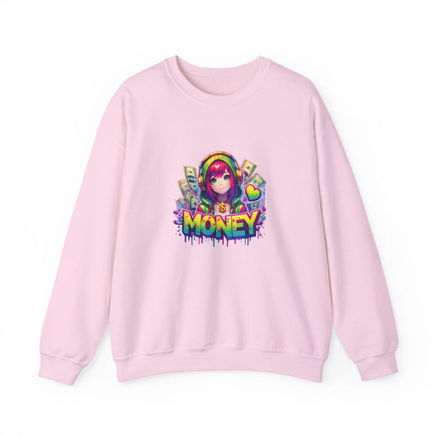 Graffiti Anime Girls Unisex Heavy Blend™ Crewneck Sweatshirt