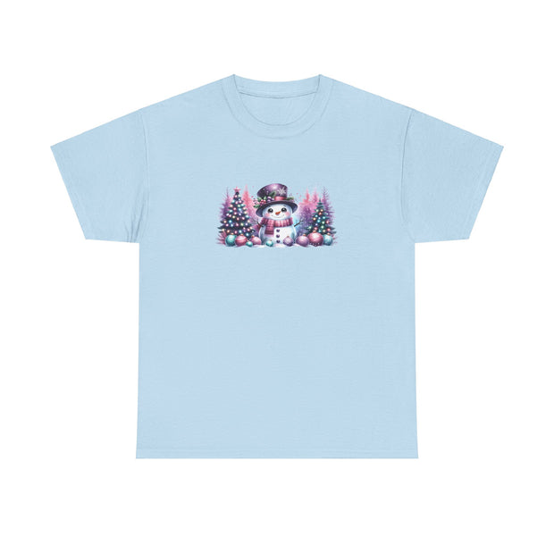 Pastel Snowman Unisex Heavy Cotton Tee