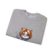 Horror Movie Cats Unisex Heavy Blend™ Crewneck Sweatshirt