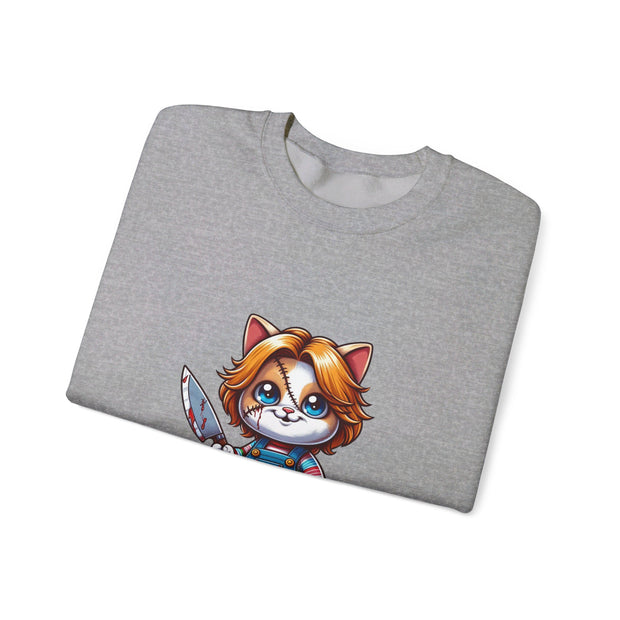 Horror Movie Cats Unisex Heavy Blend™ Crewneck Sweatshirt