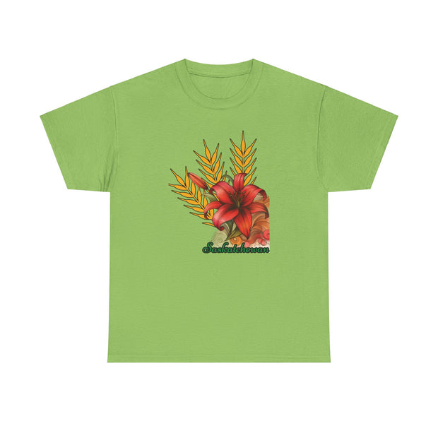 Saskatchewan Lily Unisex Heavy Cotton Tee