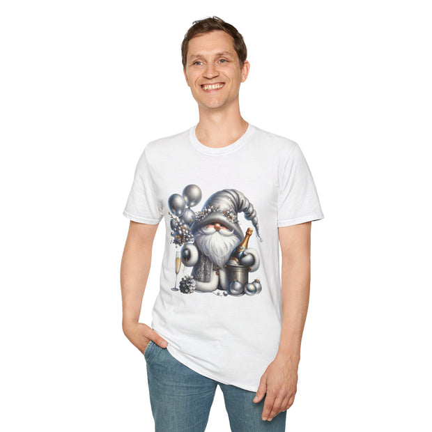 New Year Gnome Unisex Softstyle T-Shirt