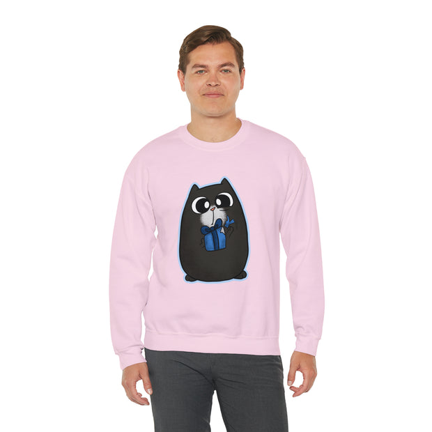 Christmas cat Unisex Heavy Blend™ Crewneck Sweatshirt