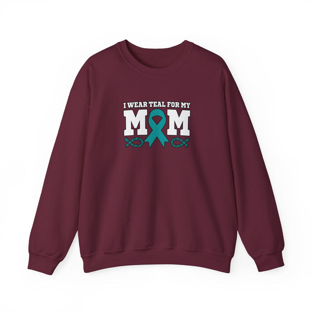 Teal for Mom Unisex Heavy Blend™ Crewneck Sweatshirt