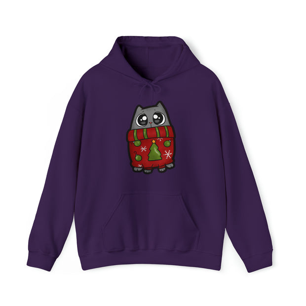 Christmas Cat Unisex Heavy Blend™ Hooded Sweatshirt